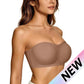 ⛱️Last Day Special Price ￡7.99!!💞Womens Strapless Bras Push Up Bandeau Bra Non Slip Wireless Supportive Padded Bras Seamless Comfortable Tube Jelly Bra🎀