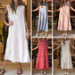 ✨🔥2024 New Plus Size  Cotton And Linen Retro Woman Dress