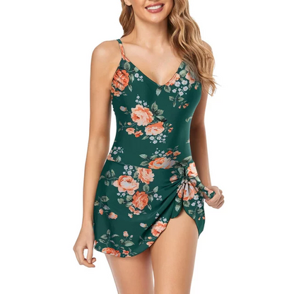 🩱Women's Tummy Control Slim Fit Plus Size One Piece Swimsuit