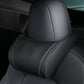 📢📢40% OFF !! ⏰ Ergonomic Memory Foam Car Headrest Pillow – Luxury PU Leather Neck Support Cushion