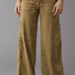 2024 New Plus Size Linen-Blend Wide-Leg Cargo Pant