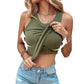💖Last Day Special Price ￡16.99!!💖Ribbed Stretchy Tank Top with Shelf Bra👚