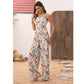 49% OFF TODAY🌺CORDUROY FLORAL BUTTON WIDE LEG JUMPSUIT