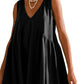 2024 Women's Summer V-Neck Sleeveless Mini Dress (With Pockets)