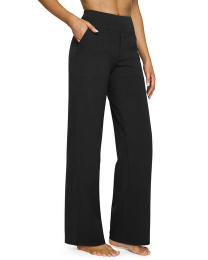 49% OFF⏰HOT SALE-WOMEN'S HIGH WAIST STRETCH CASUAL YOGA WIDE LEG PANTS