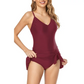 🩱Women's Tummy Control Slim Fit Plus Size One Piece Swimsuit