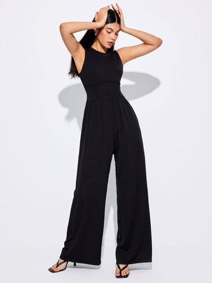 49% OFF🔥2024 SUMMER PRE-SALE🔥PLUS SIZE SLEEVELESS WIDE LEG JUMPSUIT