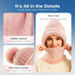 ⏰Black Friday Mega Deal – 50% OFF💖Women's Winter One-Piece Knitted Beanie Scarf Mask