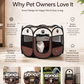 🔥 50% OFF 🐾 Summer Pet Portable Playpen – Breathable Mesh, Foldable Design & Indoor/Outdoor Comfort ✨
