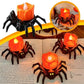 🏆2025 Halloween Hot Sale⚡🎃Halloween LED Pumpkin Lamp with Creepy Spider - Flameless Flickering Candle Light for Home Decor🕷️