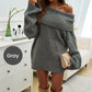 Fashion Loose Solid Color Pullover Sweater