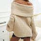 Fashion Loose Solid Color Pullover Sweater