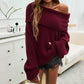 Fashion Loose Solid Color Pullover Sweater