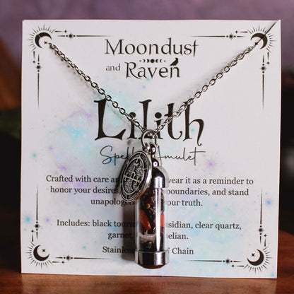 🔥Last Day 50% OFF -(Buy 2 get 1 free🎁) Lilith Spell Jar Amulet Necklace