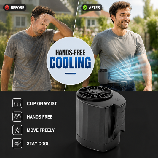 🔥Selling Fast – 50% OFF Clearance🔥Portable Rechargeable Wearable Waist Fan🧊❄️