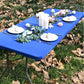 🌸 LIMITED TIME SPECIAL PRICE:£ 7.99!!! ✨Pack Stretch Fabric Table Top Cap Cover, fits 4ft/6ft/8ft Tables🧺