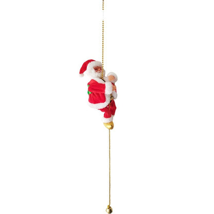 🎄Christmas Promotion 49% OFF🎁Electric Fireplace Climbing Santa Claus Musical Toys