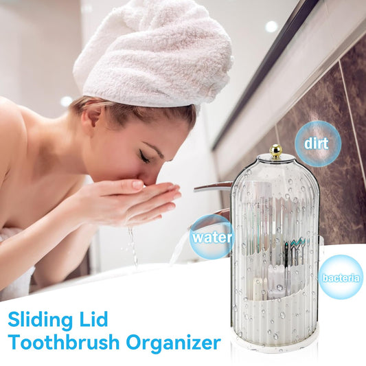 🔥Hot Sale 49% OFF✨Sliding Lid Toothbrush Organizer