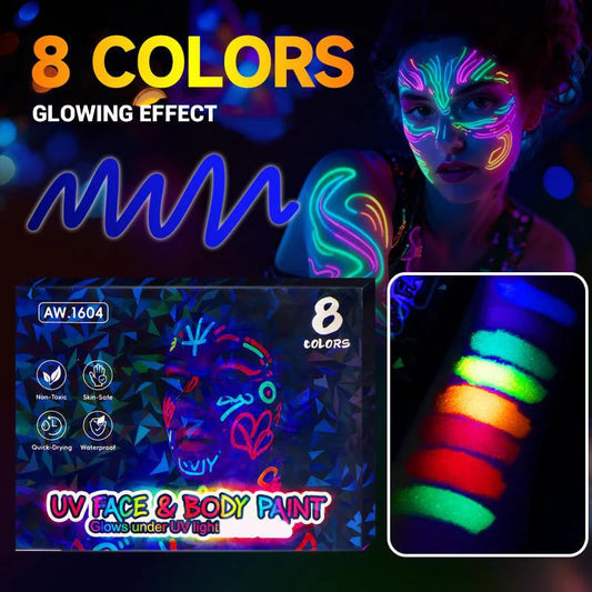 📢Year-End Sale 70% OFF🏆✨UV Glow Face and Body Paint Markers Set