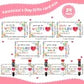 ⚡LAST DAY 50% OFF - Valentine's Day Gift 16/32 Exchange Gift for Student with Multicolor Ballpoint Pen and Cards🎨