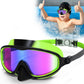 🔥LAST DAY – ONLY £9.99!!🏆#1 Bestselling🏊‍♀️HD children's large frame waterproof and anti-fog swimming goggles