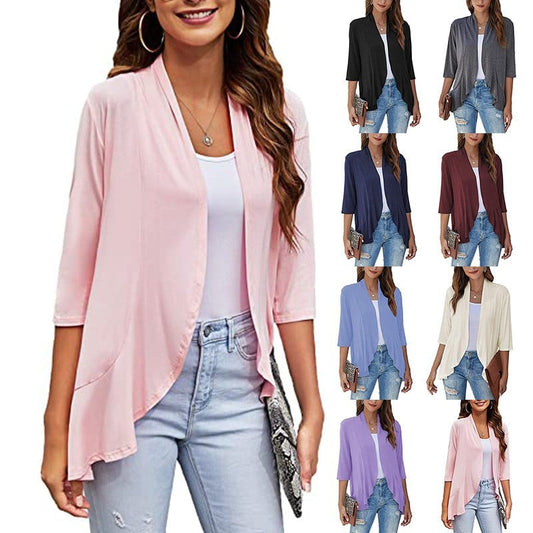 🧥 50% OFF NOW! 🔥 Women's Casual Lightweight Open Front Cardigan – Breezy, versatile & perfect for layering over any outfit for a chic summer look 🌸