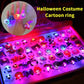 🔥🎃Spooky Season Hot Sale 50% OFF:£12.99‼️✨LED Light Halloween Glowing Ring 💍| Flashing Light‑Up Party Favor for Halloween Night👻