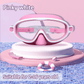 🔥LAST DAY – ONLY £9.99!!🏆#1 Bestselling🏊‍♀️HD children's large frame waterproof and anti-fog swimming goggles