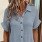 🔥Summer New🔥Women's Buttoned Short Sleeve Pocket Casual Shirt Dress