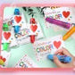 ⚡LAST DAY 50% OFF - Valentine's Day Gift 16/32 Exchange Gift for Student with Multicolor Ballpoint Pen and Cards🎨