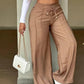 ⏳Last Day Sale Only ￡15.99!!👖💥Women's High-Waisted Straight Leg Trousers – Front seam & elastic back – Versatile, comfortable & perfect for office or casual wear ✨🌸
