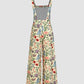 49% OFF TODAY🌺CORDUROY FLORAL BUTTON WIDE LEG JUMPSUIT