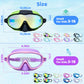 🔥LAST DAY – ONLY £9.99!!🏆#1 Bestselling🏊‍♀️HD children's large frame waterproof and anti-fog swimming goggles