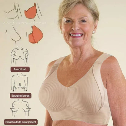 🎁Last Day Buy 1 Get 2 Packs(Each only ￡3.66)🔥Super firming bra | Wire-free push-up bra👍No more sagging breasts