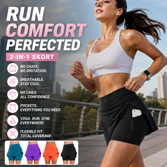 🌞Surprise Price: ￡9.99 Today!!❄️🏆Over 30,000 units sold ⌚️ Anti-Chafing Active Skort – Super soft and comfortable🔥 Perfect For Running, Tennis, Gym & Daily Wear! 🏃‍♀️🎾✨