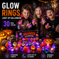 🔥🎃Spooky Season Hot Sale 50% OFF:£12.99‼️✨LED Light Halloween Glowing Ring 💍| Flashing Light‑Up Party Favor for Halloween Night👻