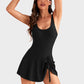 👙Last Day Sale 50% OFF💃Women's One Piece Tummy Control Tie Knot Swimsuit💕