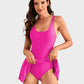 👙Last Day Sale 50% OFF💃Women's One Piece Tummy Control Tie Knot Swimsuit💕