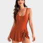 👙Last Day Sale 50% OFF💃Women's One Piece Tummy Control Tie Knot Swimsuit💕