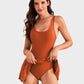 👙Last Day Sale 50% OFF💃Women's One Piece Tummy Control Tie Knot Swimsuit💕