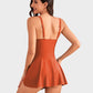 👙Last Day Sale 50% OFF💃Women's One Piece Tummy Control Tie Knot Swimsuit💕