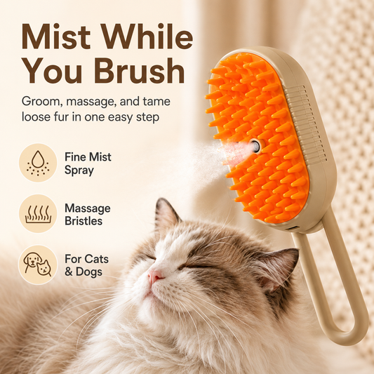 🔥50% Off Hot Sale🎁Rechargeable Pet Spray Massage Comb🐈🐕