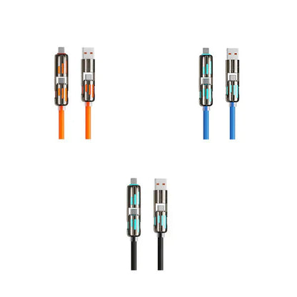 🔥2025 New Arrive🔥 -📲4-in-1 USB Charging Cable mFish fast charging MAX 240W⚡