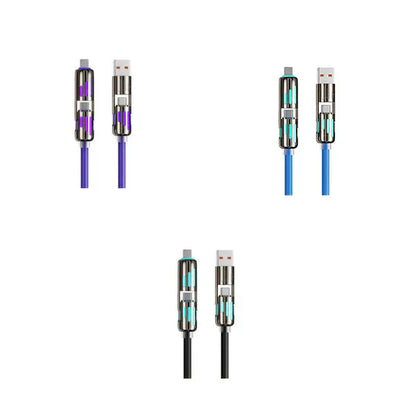 🔥2025 New Arrive🔥 -📲4-in-1 USB Charging Cable mFish fast charging MAX 240W⚡