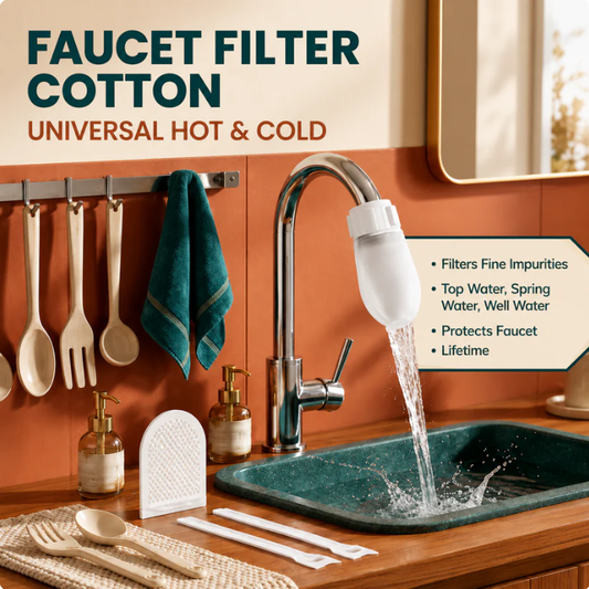 ⏳💥Final 3 hours-￡1.39!! ⚡50K+ SOLD! Almost Gone-💥⏰Anti-Splash Kitchen Faucet Filter for Sediment & Rust Removal