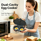 ⏰Last Day Sale-Buy 1 Get 1 Free ￡6.99!!⏰Microwave Egg Poacher – Dual-Cavity Steamer, Rapid Heating, Non-Stick PP – Ideal for Home, Office & Travel! 🔥
