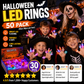 🔥🎃Spooky Season Hot Sale 50% OFF:£12.99‼️✨LED Light Halloween Glowing Ring 💍| Flashing Light‑Up Party Favor for Halloween Night👻