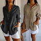 49% OFF🔥Classic Pleated Textured Single-Breasted Lapel Shirt for Women