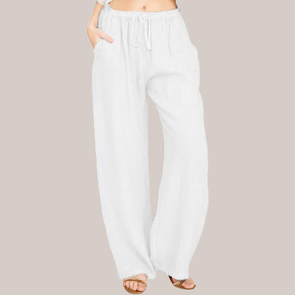 49% OFF💥2024 New Plus Size Women's Summer Cotton Linen Wide Leg Pants