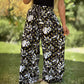 49% OFF TODAY💥2024 New Plus Size Women's Printed Wide Leg Pants